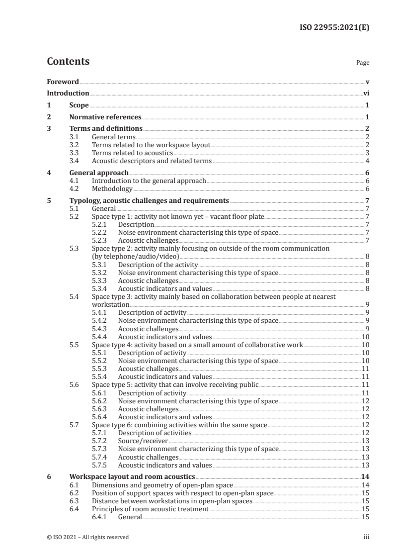 ISO 22955:2021 - Acoustics — Acoustic quality of open office spaces
Released:5/4/2021