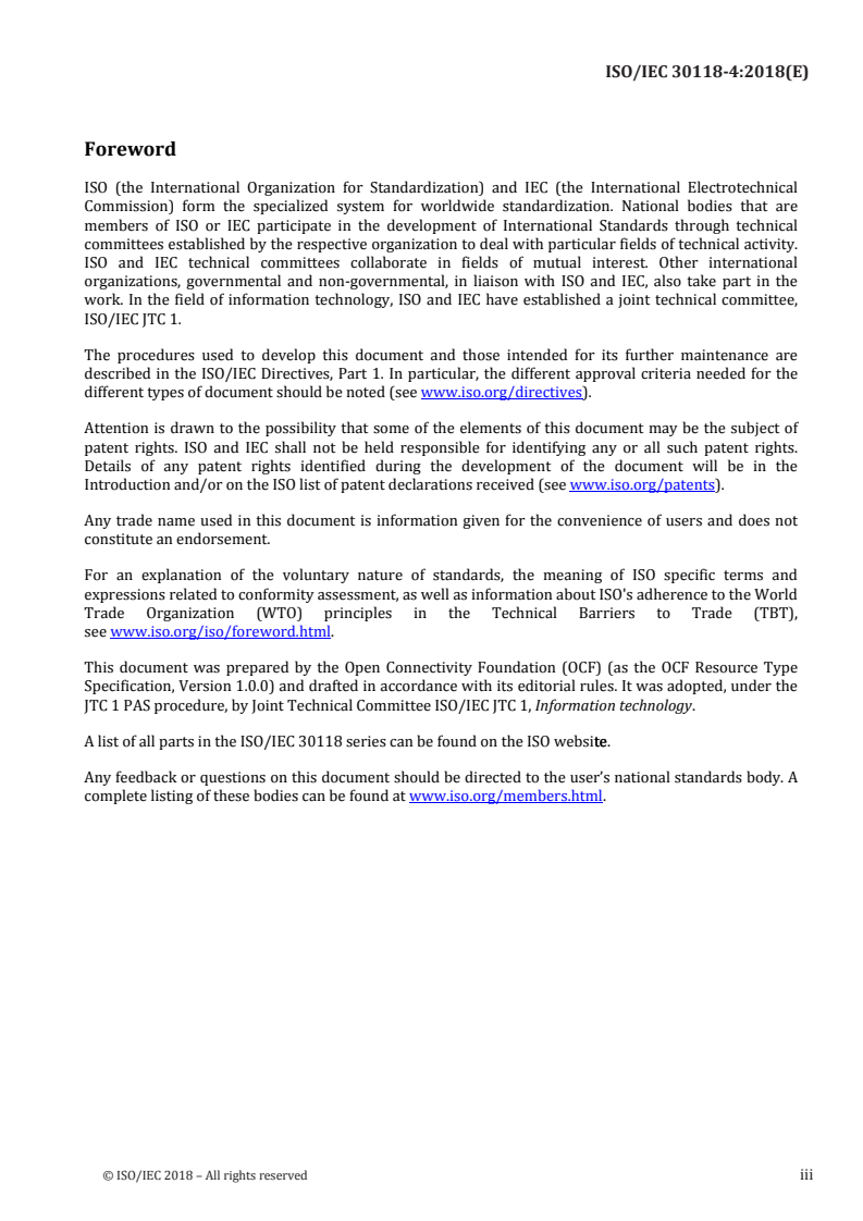 ISO/IEC 30118-4:2018 - Information technology — Open Connectivity Foundation (OCF) Specification — Part 4: Resource type specification
Released:11/19/2018