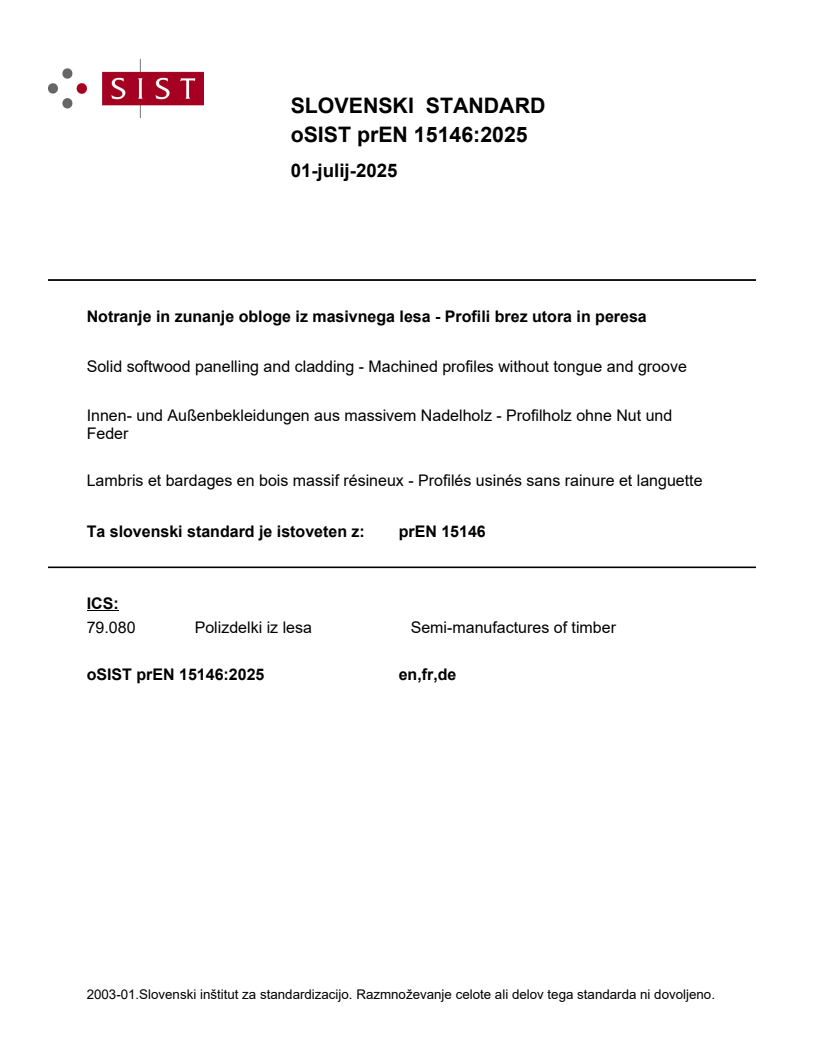 prEN 15146:2025