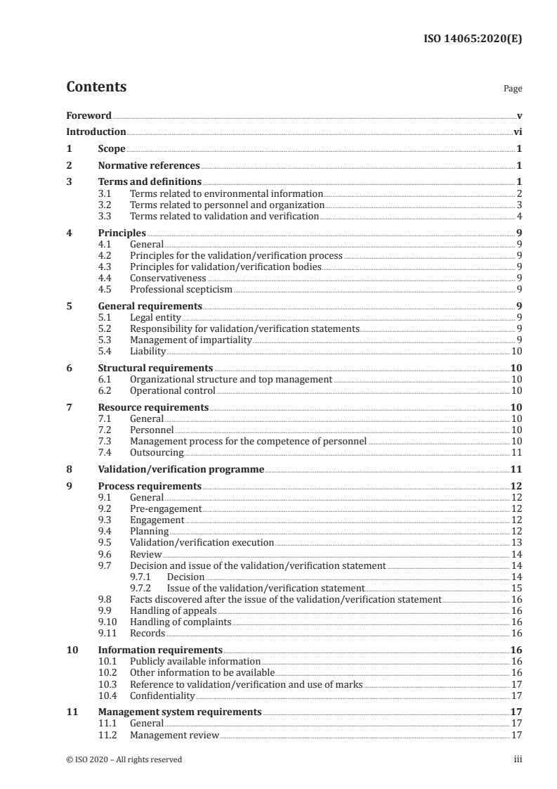 ISO 14065:2020 - General principles and requirements for bodies validating and verifying environmental information
Released:12/1/2020