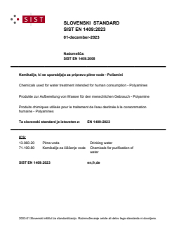 SIST EN 1409:2023 - Page 1 preview