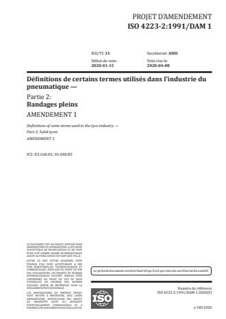 ISO 4223-2:1991/FDAmd 1:Version 24-apr-2020