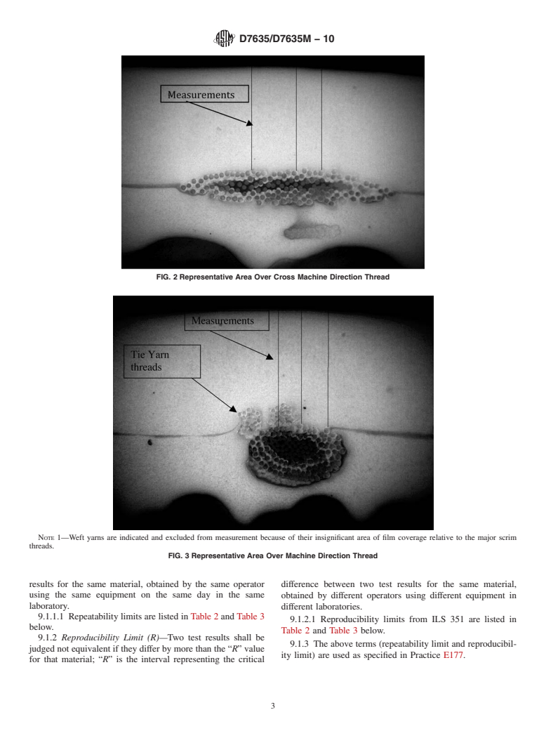 ASTM D7635/D7635M-10 - Standard Test Method for Measurement of Thickness of Coatings Over Fabric Reinforcement