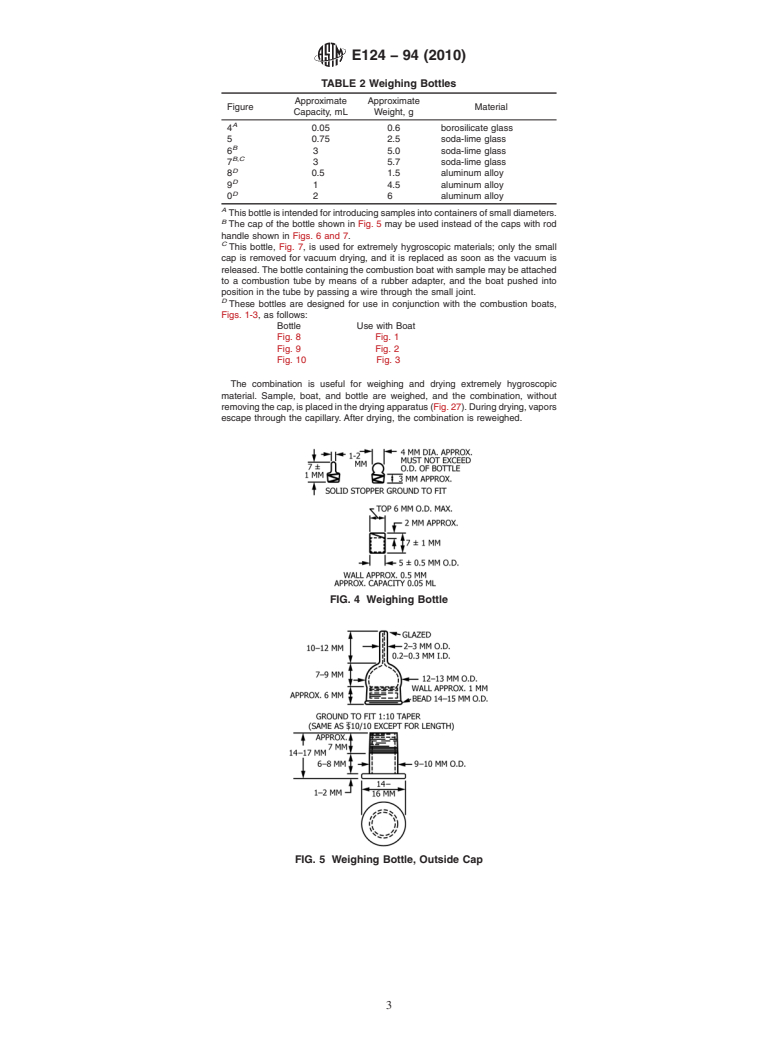 ASTM E124-94(2010) - Standard Specification for Weighing and Drying Apparatus for Microchemical Analysis