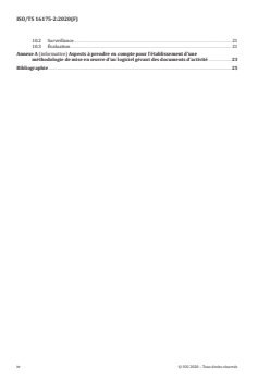 ISO/TS 16175-2:2020 - Information et documentation — Processus et exigences fonctionnelles applicables aux logiciels de gestion des documents d'activité — Partie 2: Recommandations pour le choix, la conception, la mise en oeuvre et la maintenance des logiciels gérant des documents d’activité
Released:5. 10. 2020 - Page 4 preview