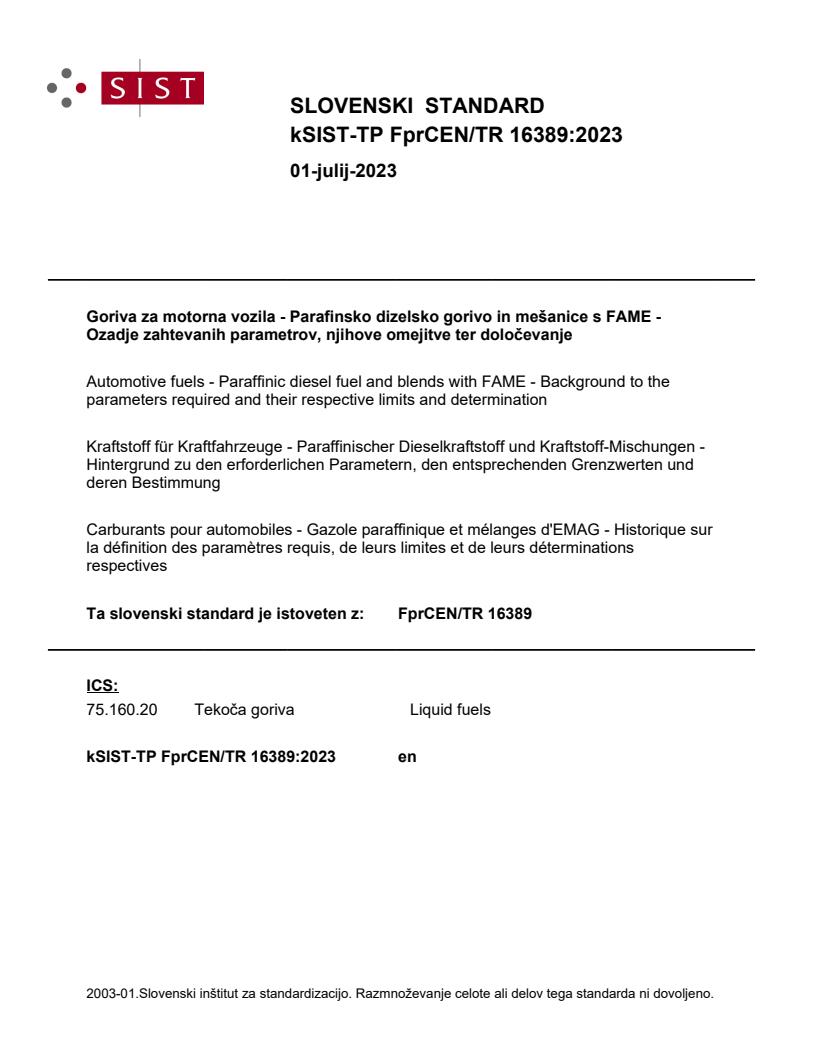 kTP FprCEN/TR 16389:2023 - BARVE