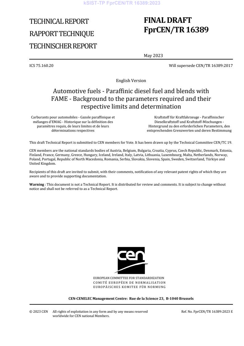 kTP FprCEN/TR 16389:2023 - BARVE