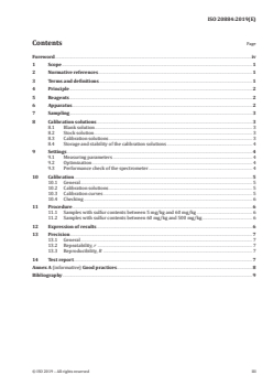 ISO 20884:2019 - Petroleum products — Determination of sulfur content of automotive fuels — Wavelength-dispersive X-ray fluorescence spectrometry
Released:8/9/2019 - Page 3 preview