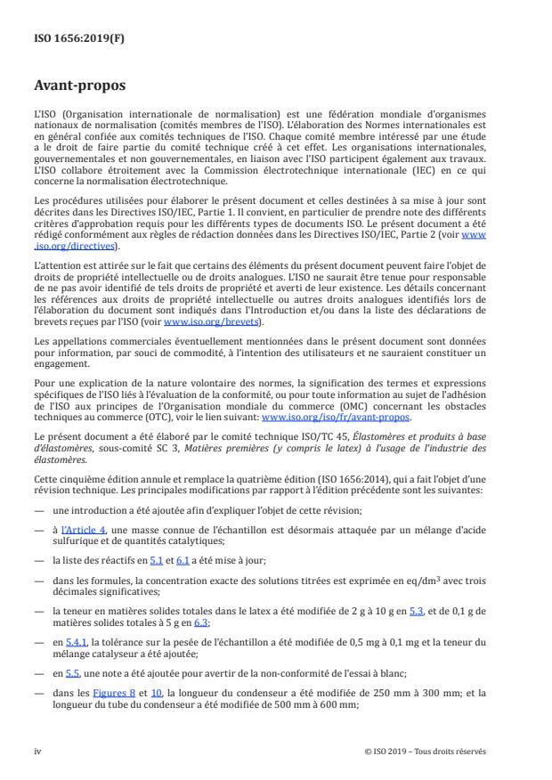 ISO 1656:2019 ISO 1656:2019 - Caoutchouc brut naturel et latex de caoutchouc naturel -- Dosage de l'azote - Page 4 preview