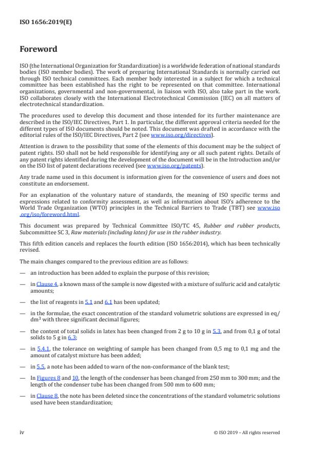 ISO 1656:2019 ISO 1656:2019 - Rubber, raw natural, and rubber latex, natural -- Determination of nitrogen content - Page 4 preview