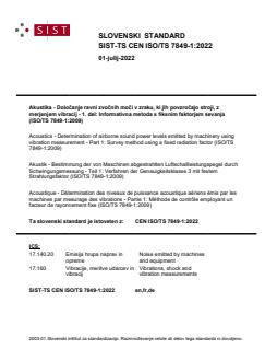 TS CEN ISO/TS 7849-1:2022 - Page 1 preview