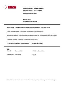 EN ISO 4624:2023 - Page 1 preview