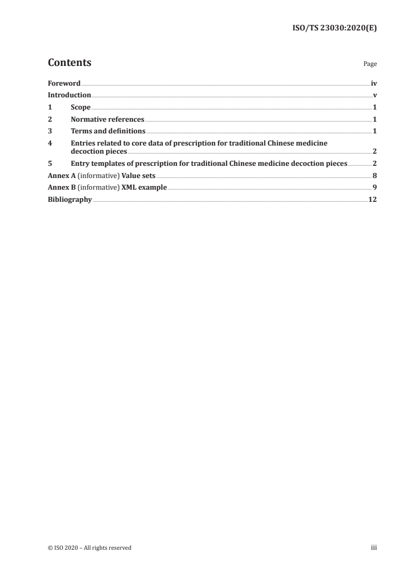 ISO/TS 23030:2020 - Traditional Chinese medicine — Clinical document specification for prescription of traditional Chinese medicine decoction pieces
Released:12/16/2020