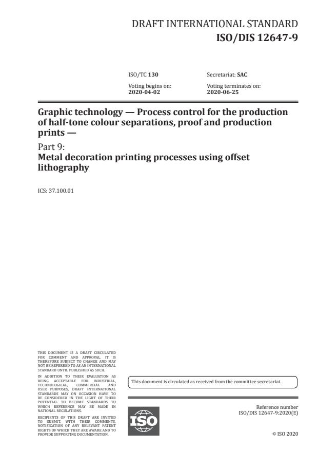 ISO/DIS 12647-9