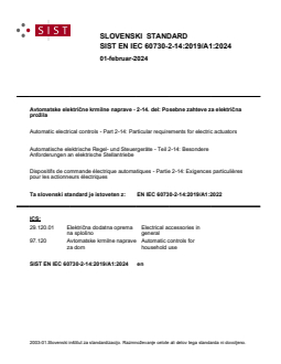 SIST EN IEC 60730-2-14:2019/A1:2024 - Page 1 preview