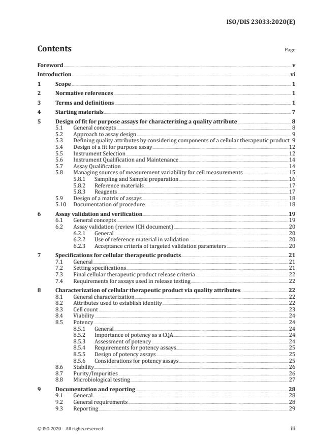 ISO/DIS 23033 Biotechnology -- Analytical methods -- General guidelines  for the characterization