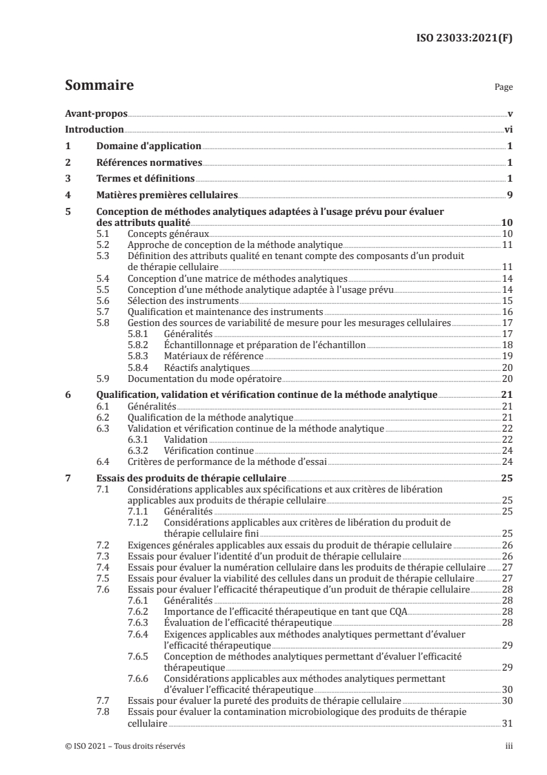 ISO 23033:2021 - Biotechnologie — Méthodes analytiques — Exigences et considérations générales pour les essais et la caractérisation de produits de thérapie cellulaire
Released:27. 08. 2021
