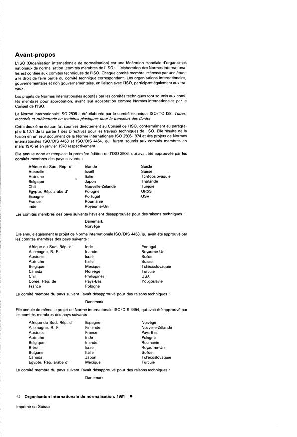 ISO 2506:1981 ISO 2506:1981 - Tubes en polyéthylene (PE) -- Retrait longitudinal a chaud -- Méthodes d'essai et spécification - Page 2 preview
