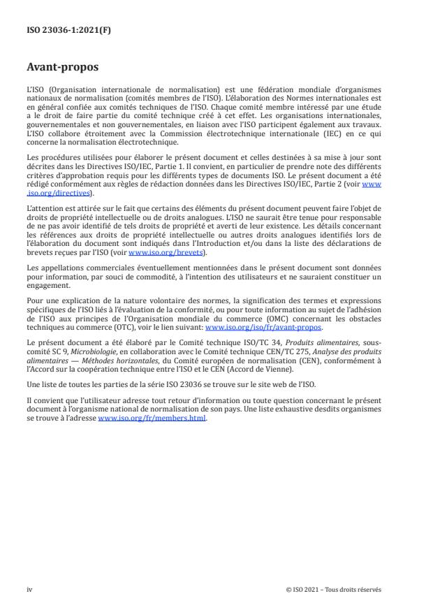 ISO 23036-1:2021 ISO 23036-1:2021 - Microbiologie de la chaîne alimentaire -- Méthodes de recherche des larves L3 d’Anisakidae dans le poisson et les produits de la pêche - Page 4 preview