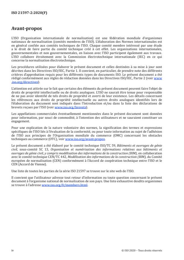 ISO 21597-2:2020 ISO 21597-2:2020 - Conteneur d'informations pour la livraison de documents liés -- Spécification d'échange - Page 4 preview
