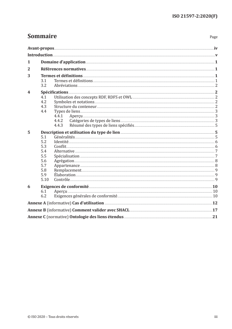 ISO 21597-2:2020 ISO 21597-2:2020 - Conteneur d'informations pour la livraison de documents liés — Spécification d'échange — Partie 2: Types de liens
Released:11/5/2020