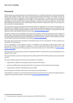 ISO 11525-2:2020 ISO 11525-2:2020 - Rough-terrain trucks — Safe use requirements — Part 2: Slewing variable-reach trucks
Released:1/31/2020 - Page 4 preview
