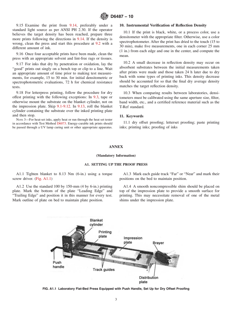 ASTM D6487-10 - Standard Practice for Preparing Prints of Paste Printing Inks Using a Hand Operated Laboratory Flat-Bed Press