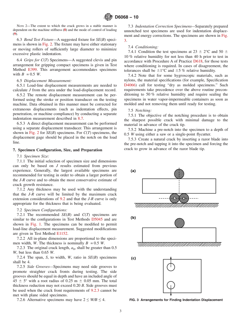 ASTM D6068-10 - Standard Test Method for Determining J-R Curves of Plastic Materials