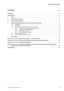 ISO 8178-3:2019 ISO 8178-3:2019 - Reciprocating internal combustion engines — Exhaust emission measurement — Part 3: Test procedures for measurement of exhaust gas smoke emissions from compression ignition engines using a filter type smoke meter
Released:1/30/2019 - Page 3 preview