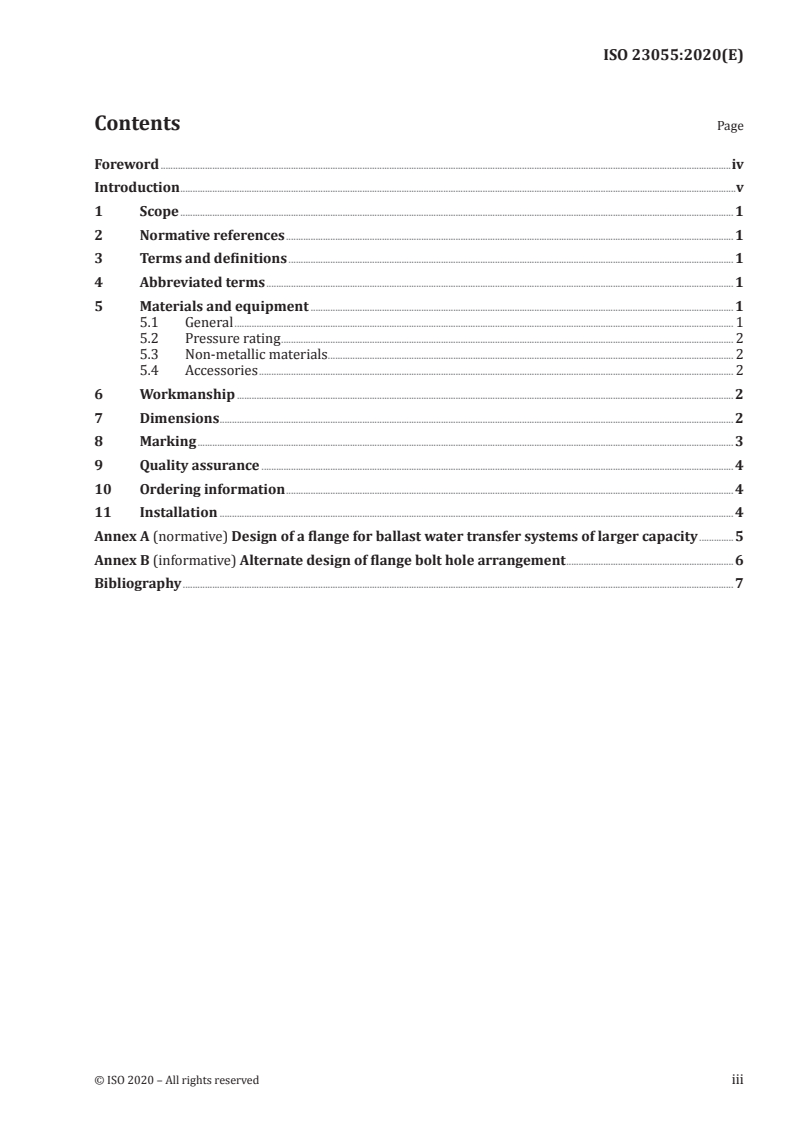 ISO 23055:2020 - Ships and marine technology — Design requirements for international ballast water transfer connection flange
Released:1/31/2020