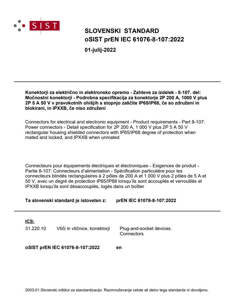 prEN IEC 61076-8-107:2022 - BARVE