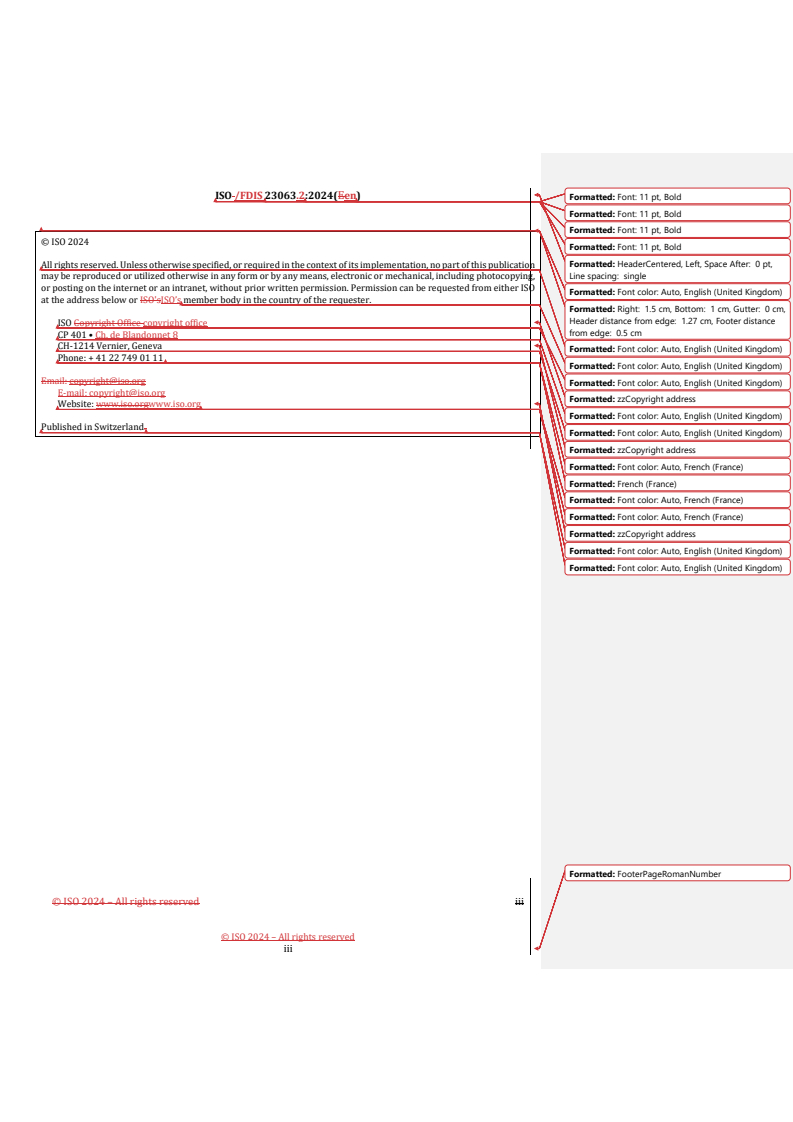 REDLINE ISO/FDIS 23063.2 - Foundry machinery — Safety requirements for high pressure die casting machines
Released:8/9/2024