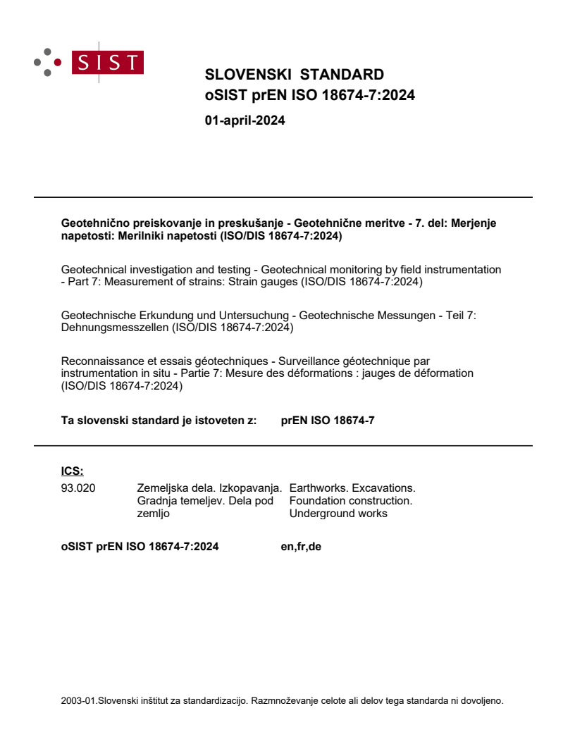EN ISO 18674-7:2025 prEN ISO 18674-7:2024 - BARVE