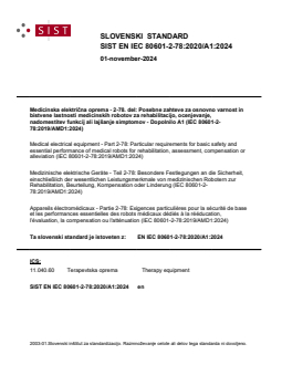 EN IEC 80601-2-78:2020/A1:2024 - BARVE - Page 1 preview