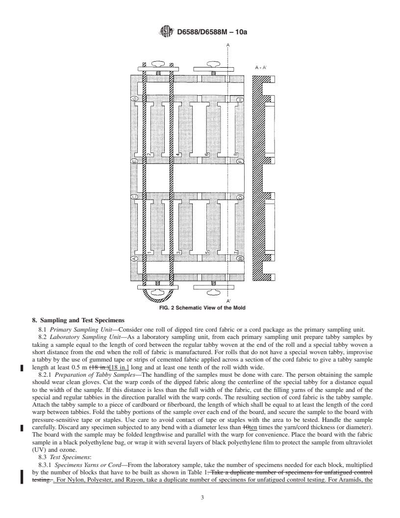 REDLINE ASTM D6588/D6588M-10a - Standard Test Method for Fatigue of Tire Cords (Disc Fatigue Test)