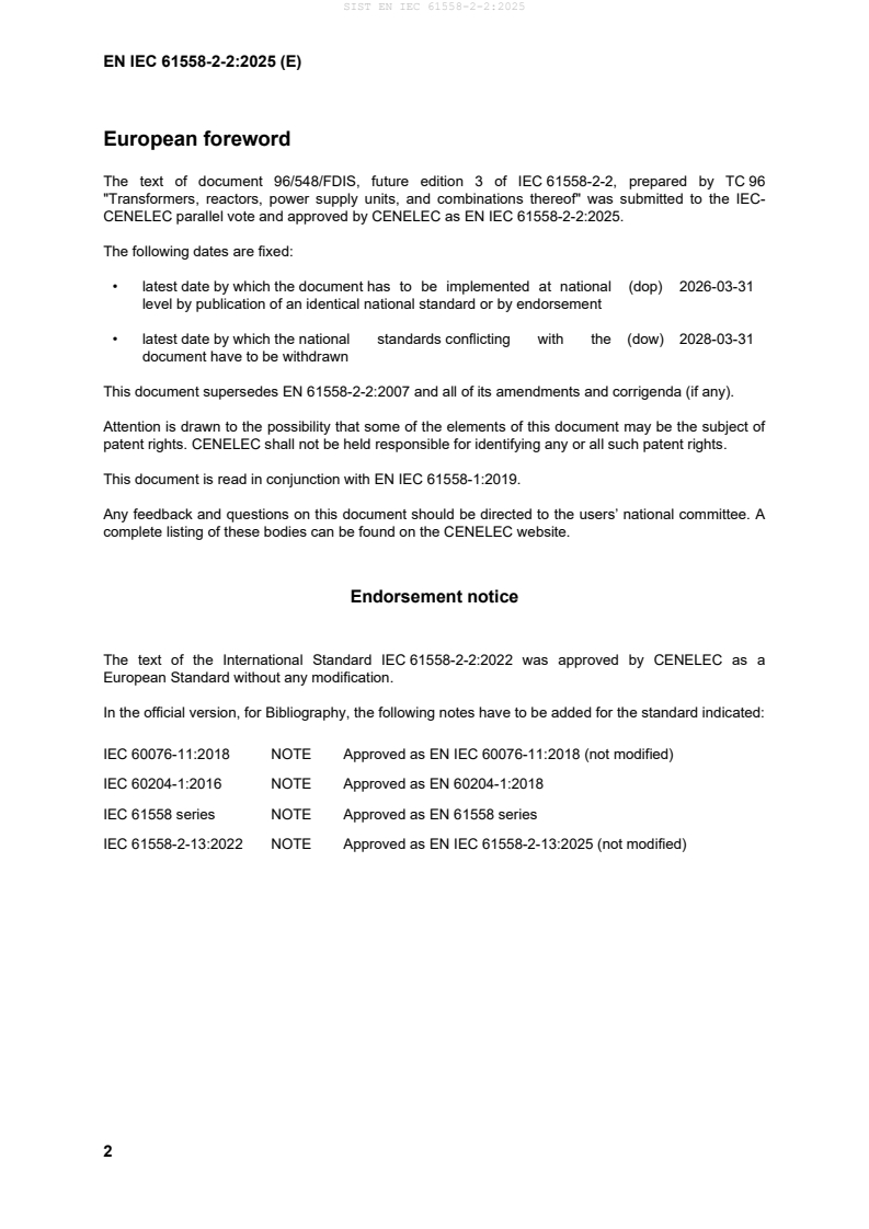 EN IEC 61558-2-2:2025 EN IEC 61558-2-2:2025 - Page 4 preview