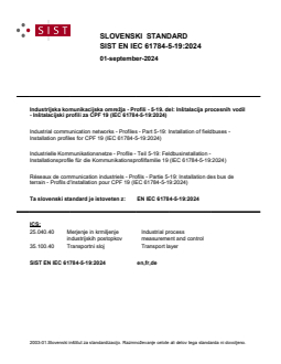 EN IEC 61784-5-19:2024 EN IEC 61784-5-19:2024 - BARVE - Page 1 preview