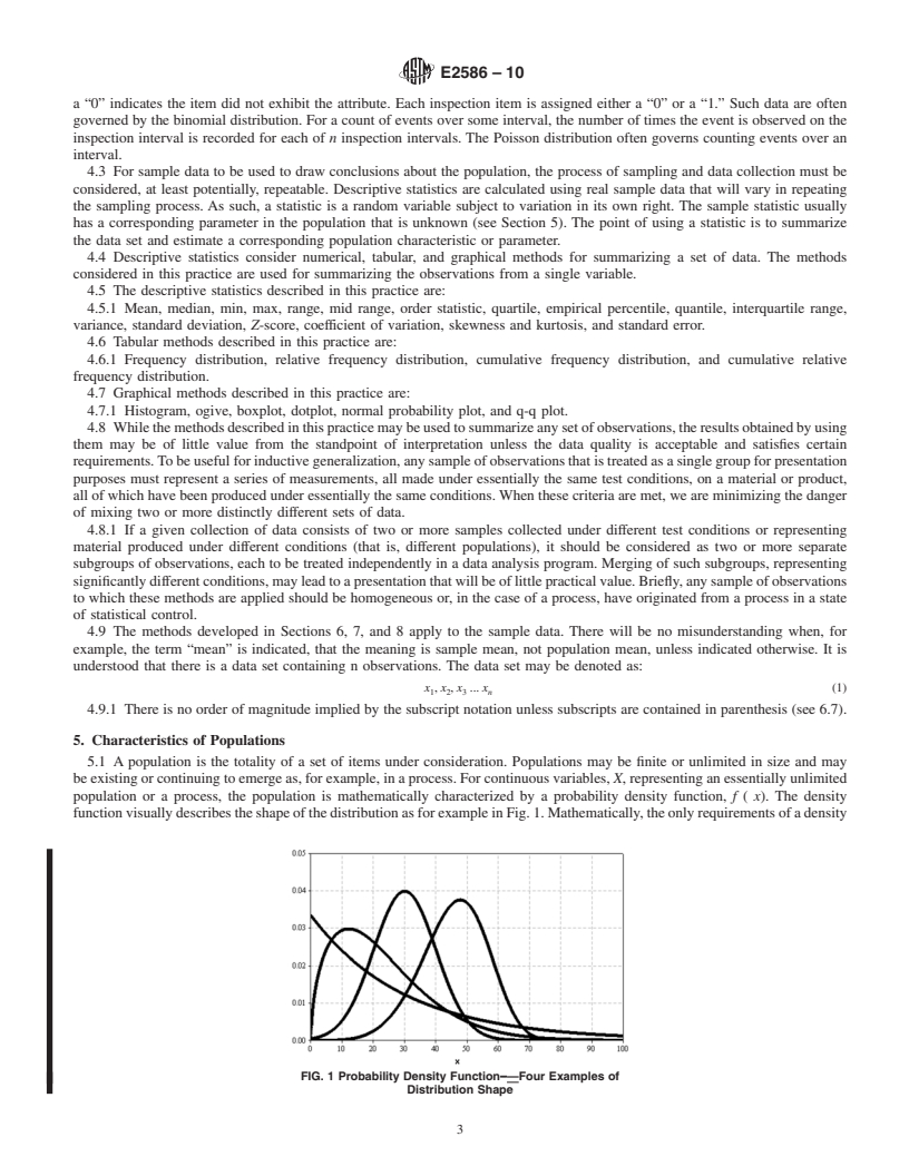 REDLINE ASTM E2586-10 - Standard Practice for Calculating and Using Basic Statistics