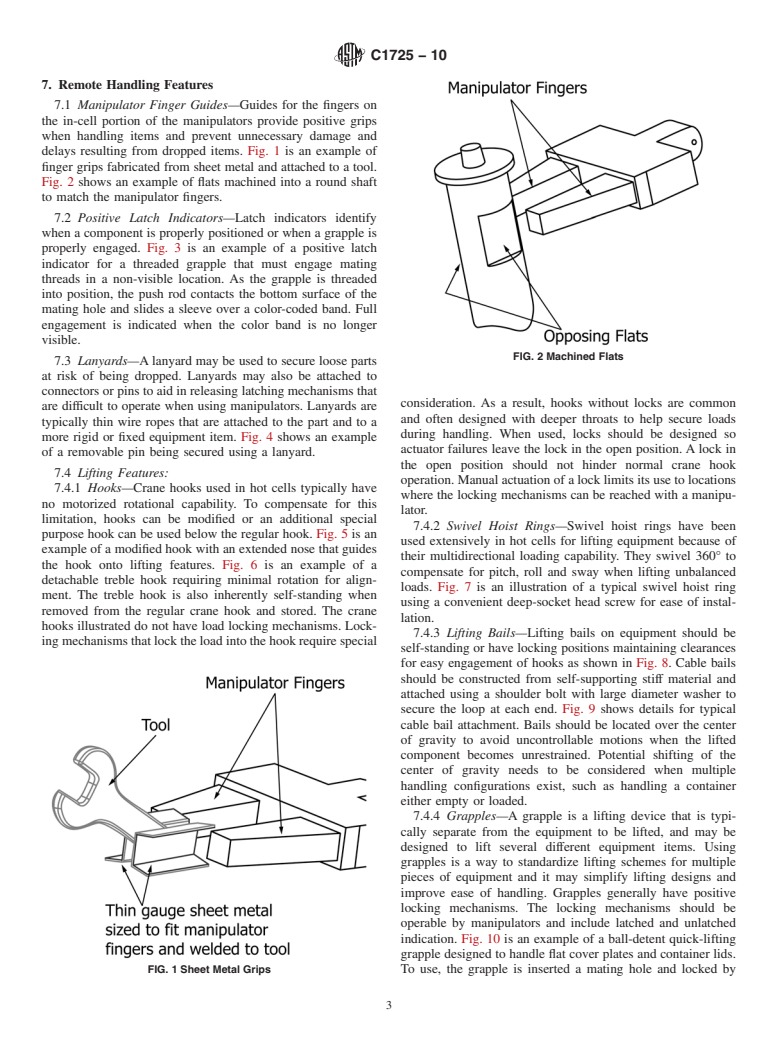 ASTM C1725-10 - Standard Guide for Hot Cell Specialized Support Equipment and Tools