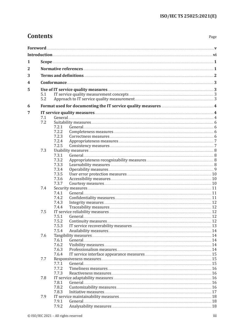 ISO/IEC TS 25025:2021 - Information technology — Systems and software Quality Requirements and Evaluation (SQuaRE) — Measurement of IT service quality
Released:3/15/2021