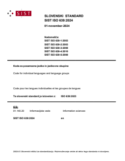 ISO 639:2024 - Page 1 preview