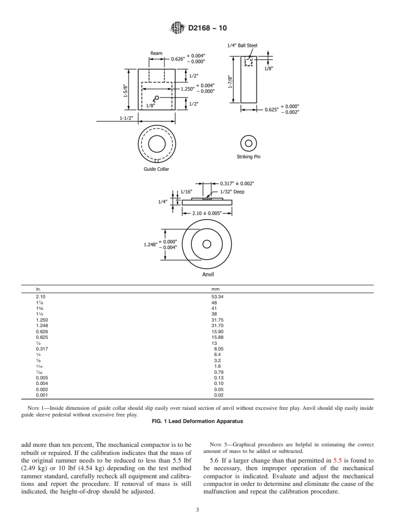 ASTM D2168-10 - Standard Test Methods for Calibration of Laboratory Mechanical-Rammer Soil Compactors