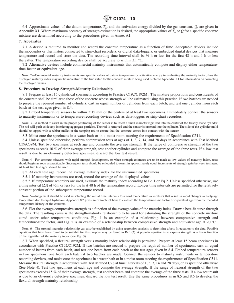 REDLINE ASTM C1074-10 - Standard Practice for Estimating Concrete Strength by the Maturity Method