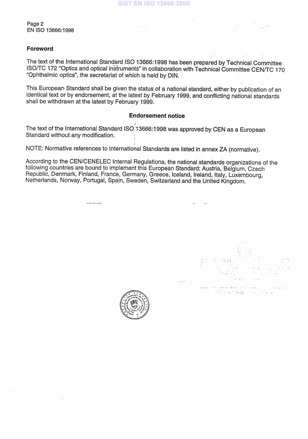 EN ISO 13666:1998 EN ISO 13666:2000 - Page 4 preview