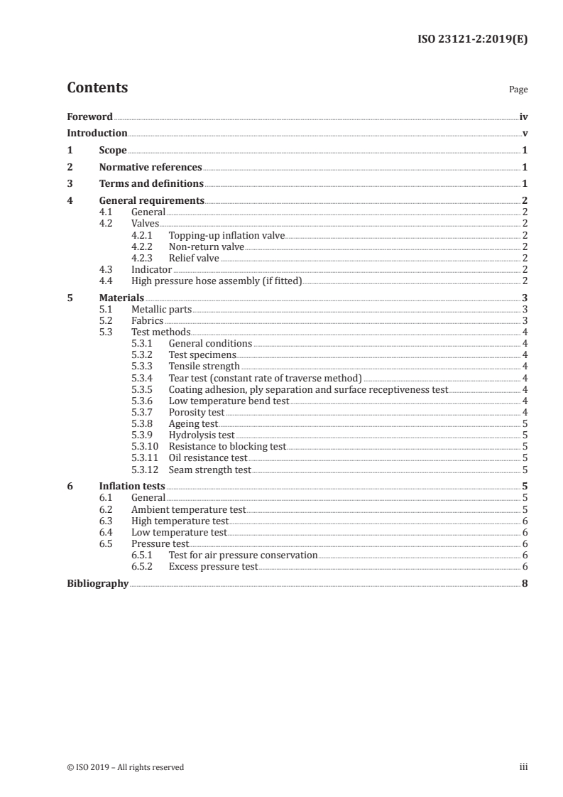 ISO 23121-2:2019 - Ships and marine technology — Inflatable buoyancy support systems against flooding of ships — Part 2: Buoyancy chamber
Released:12/16/2019