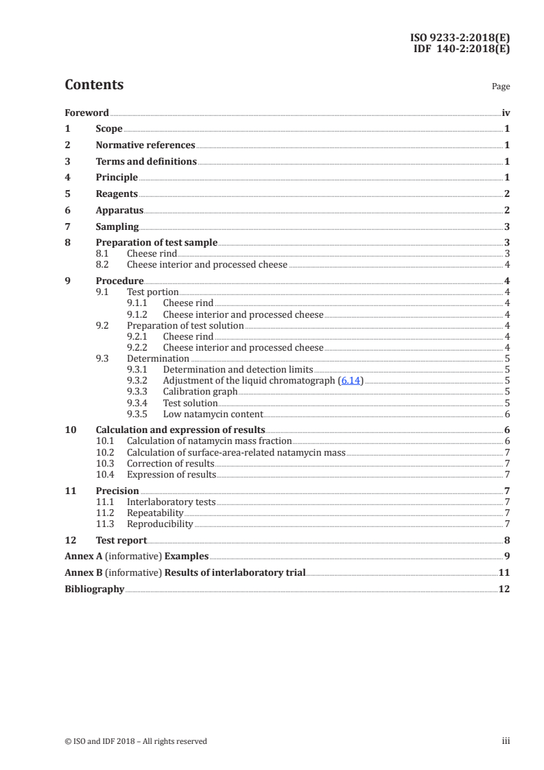 ISO 9233-2:2018 - Cheese, cheese rind and processed cheese — Determination of natamycin content — Part 2: High-performance liquid chromatographic method for cheese, cheese rind and processed cheese
Released:3/6/2018