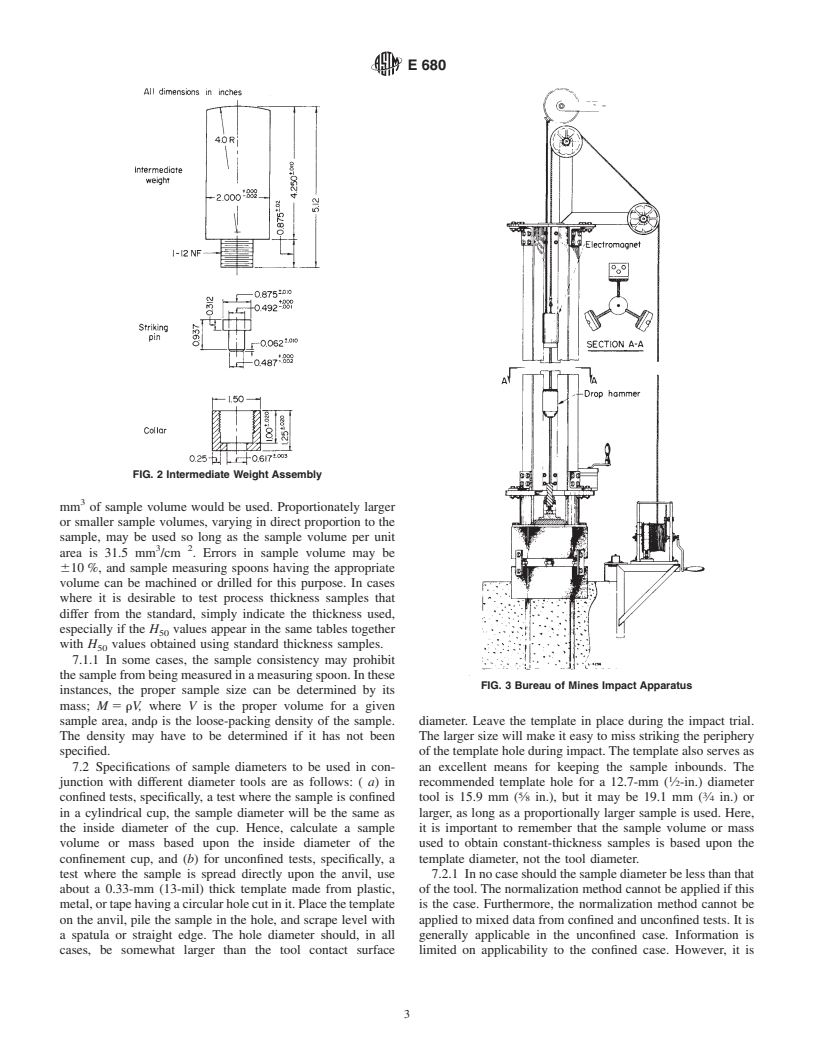 ASTM E680-79(1999) - Standard Test Method for Drop Weight Impact Sensitivity Of Solid-Phase Hazardous Materials