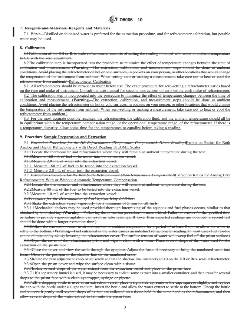 REDLINE ASTM D5006-10 - Standard Test Method for Measurement of Fuel System Icing Inhibitors (Ether Type) in Aviation Fuels