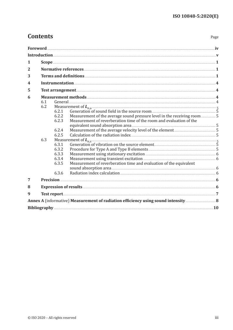 ISO 10848-5:2020 ISO 10848-5:2020 - Acoustics — Laboratory and field measurement of the flanking transmission for airborne, impact and building service equipment sound between adjoining rooms — Part 5: Radiation efficiencies of building elements
Released:8/17/2020