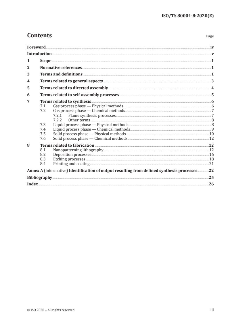 ISO/TS 80004-8:2020 - Nanotechnologies — Vocabulary — Part 8: Nanomanufacturing processes
Released:11/19/2020